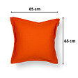 SOO  SANTAI - Coussin piscine flottant 65x65 cm orange – billes incluses (à remplir) – intérieur / extérieur (CF6565-6-SET) - vignette