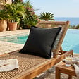 SOO  SANTAI - Coussin piscine flottant 65x65 cm noir – billes incluses (à remplir) – intérieur / extérieur (CF6565-7-SET) - vignette