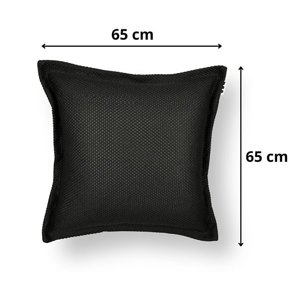 SOO  SANTAI - Coussin piscine flottant 65x65 cm noir – billes incluses (à remplir) – intérieur / extérieur (CF6565-7-SET) - large
