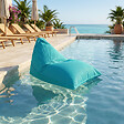 SOO  SANTAI - Pouf piscine XL flottant 140x120 cm bleu – billes incluses (à remplir) – intérieur / extérieur (LBF140120-4-SET) - vignette