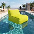 SOO  SANTAI - Fauteuil piscine XL flottant 100x90 cm vert – billes incluses (à remplir) – intérieur / extérieur (DC10090-1-SET) - vignette