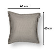 SOO  SANTAI - Coussin piscine flottant 65x65 cm gris – billes incluses (à remplir) – intérieur / extérieur (CF6565-1-SET) - vignette