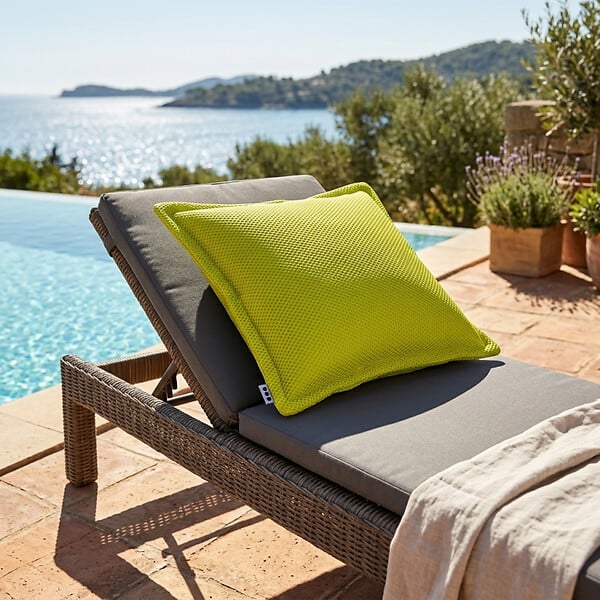 SOO  SANTAI - Coussin piscine flottant 65x65 cm vert – billes incluses (à remplir) – intérieur / extérieur (CF6565-2-SET) - large