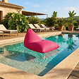 SOO  SANTAI - Pouf piscine XL flottant 140x120 cm rose – billes incluses (à remplir) – intérieur / extérieur (LBF140120-3-SET) - vignette