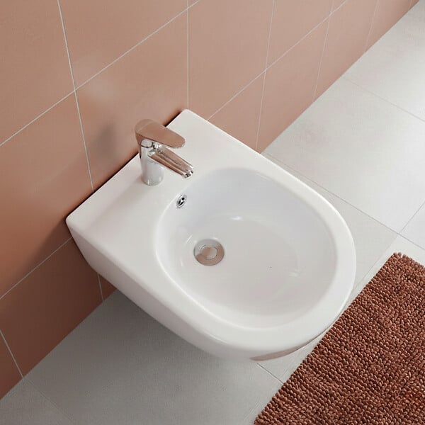 OTITEC - Bidet suspendu - 52 x 36,3 x 33 cm - Blanc -VELA - large