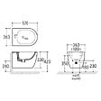 OTITEC - Bidet suspendu - 52 x 36,3 x 33 cm - Blanc -VELA - vignette