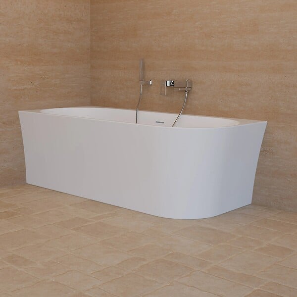 SPALINA - Baignoire Ilot Cosmic 170 gauche blanche 170 x76 x58 cm, by SPALINA - large