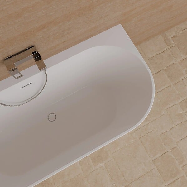 SPALINA - Baignoire Ilot Cosmic 170 gauche blanche 170 x76 x58 cm, by SPALINA - large