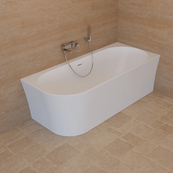 SPALINA - Baignoire Ilot Cosmic 170 droite blanche 170 x76 x58 cm, by SPALINA - large