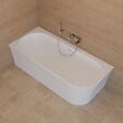 SPALINA - Baignoire Ilot Cosmic 180 gauche blanche 180 x80 x58 cm, by SPALINA - vignette