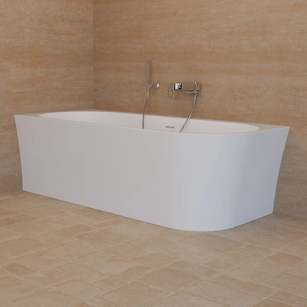 SPALINA - Baignoire Ilot Cosmic 180 gauche blanche 180 x80 x58 cm, by SPALINA - large
