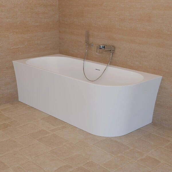 SPALINA - Baignoire Ilot Cosmic 180 gauche blanche 180 x80 x58 cm, by SPALINA - large