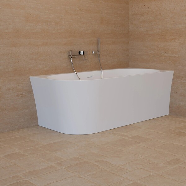 SPALINA - Baignoire Ilot Cosmic 160 droite blanche 160 x76 x58 cm, by SPALINA - large