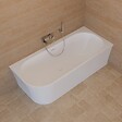 SPALINA - Baignoire Ilot Cosmic 180 droite blanche 180 x80 x58 cm, by SPALINA - vignette