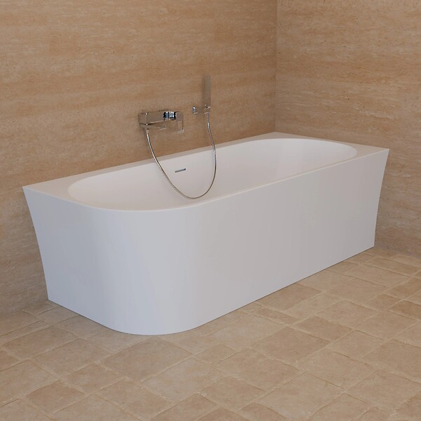 SPALINA - Baignoire Ilot Cosmic 180 droite blanche 180 x80 x58 cm, by SPALINA - large