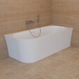SPALINA - Baignoire Ilot Cosmic 180 droite blanche 180 x80 x58 cm, by SPALINA - vignette