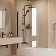 OTITEC - Pare-baignoire – 80 x 140 cm – Noir – LIVIA - vignette