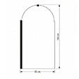 OTITEC - Pare-baignoire – 80 x 140 cm – Chrome – LIVIA - vignette
