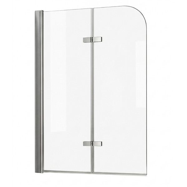 OTITEC - Pare-baignoire double panneau – 90 x 140 cm – Chrome – ELIA - large