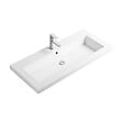 OTITEC - Vasque à encastrer rectangulaire - 100 x 46 cm - Blanc brillant - LIVO - vignette