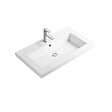 OTITEC - Vasque à encastrer rectangulaire - 60 x 46 cm - Blanc brillant - LIVO - vignette