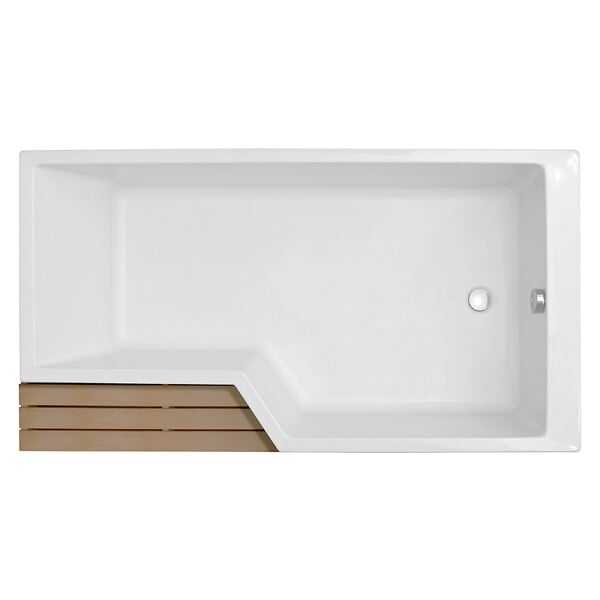 JACOB DELAFON - Baignoire bain douche 170 x 90 Neo version droite + tablier - large