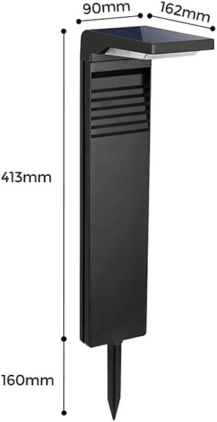 LUMISKY - 4 Potelets solaires OSTRY H41cm 150LM - large