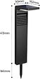 LUMISKY - 2 Potelets solaires OSTRY H41cm 150LM - vignette