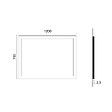 KIAMAMI VALENTINA - Miroir De Salle De Bain Avec Led Cm 120X70 Senseur Touch Réversible - vignette
