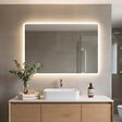 KIAMAMI VALENTINA - Miroir Avec Bords Sablés Et Éclairage A Led Intégré 100X70 Cm - vignette