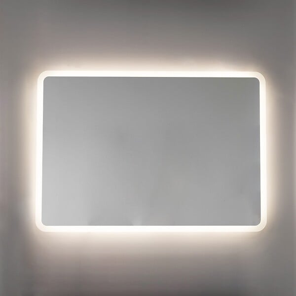 KIAMAMI VALENTINA - Miroir Avec Bords Sablés Et Éclairage A Led Intégré 100X70 Cm - large