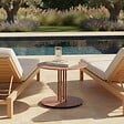 OVIALA - Table basse de jardin argile 50 cm - Skiro - vignette