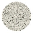 OVIALA - Table de jardin ronde 60 cm inclinable aluminium et HPL terrazzo - Opera - vignette