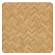 OVIALA - Table bistrot de jardin carrée inclinable 60 cm 4 places chevron - Opera - vignette