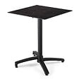 OVIALA - Table de terrasse 70 cm inclinable stratifié ardoise - Opéra - vignette