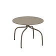 OVIALA - Lot de 2 tables basses gigognes de jardin taupe - Venise - vignette