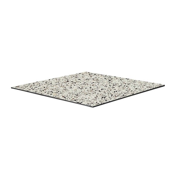 OVIALA - Table bistrot de jardin carrée inclinable 60cm 4 places terrazzo - Opera - large