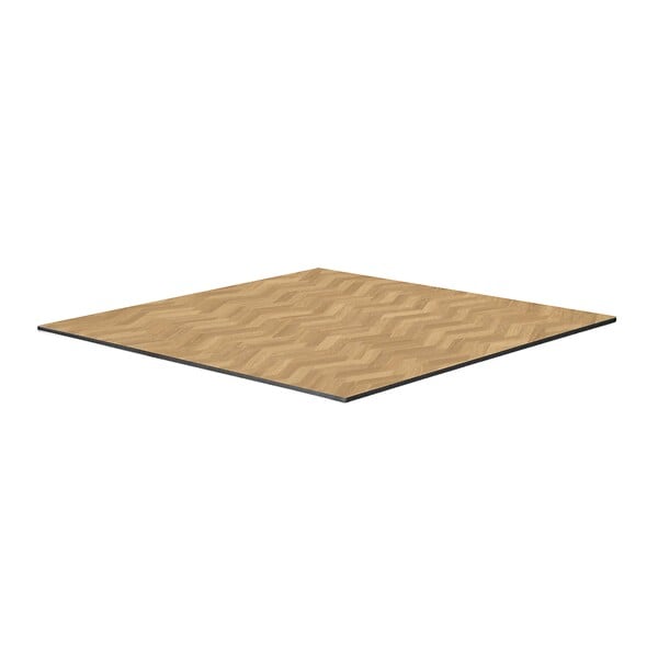 OVIALA - Table bistrot de jardin carrée inclinable 60cm 4 places chevron - Opera - large