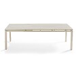 OVIALA - Table de jardin extensible en aluminium 8 à 10 places crème - Galilée - vignette