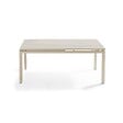 OVIALA - Table de jardin extensible en aluminium 8 à 10 places crème - Galilée - vignette