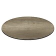 OVIALA - Table bistrot de jardin ronde inclinable 70 cm 4 places chêne fumé - Opera - vignette