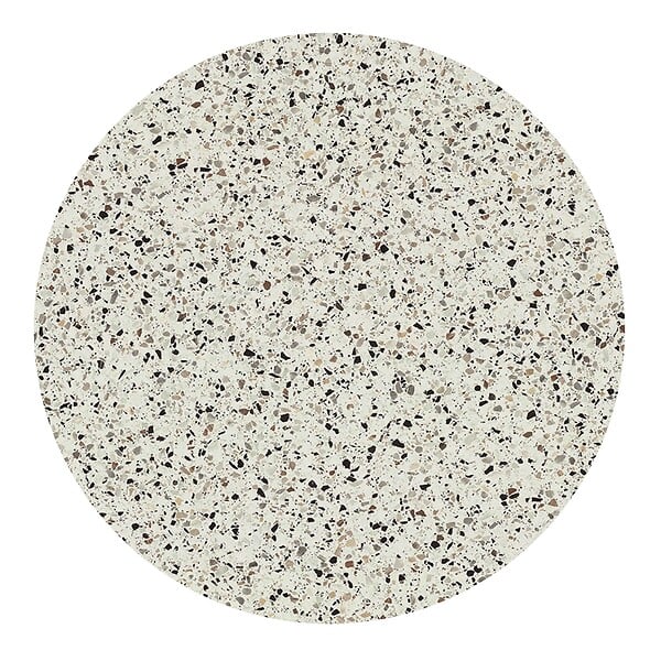 OVIALA - Table bistrot de jardin ronde inclinable 70 cm 4 places terrazzo - Opera - large