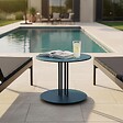 OVIALA - Table basse de jardin bleu pacific 50 cm - Skiro - vignette