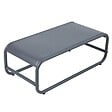 OVIALA - Table basse de jardin en métal 85x40x30 cm gris - Mixi - vignette
