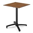 OVIALA - Table de terrasse 70 cm inclinable stratifié chêne ambré - Opéra - vignette