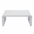 OVIALA - Table basse de jardin L100 effet béton lisse  - Rhodes - vignette