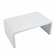 OVIALA - Table basse de jardin L100 effet béton lisse  - Rhodes - vignette