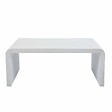 OVIALA - Table basse de jardin L100 effet béton lisse  - Rhodes - vignette