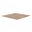 OVIALA - Table bistrot de jardin carrée inclinable 60 cm 4 places chêne - Opera - vignette