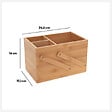 5 FIVE SIMPLY SMART - Organiseur Rangement maquillage 2 étages 6 compartiments en Bambou - vignette
